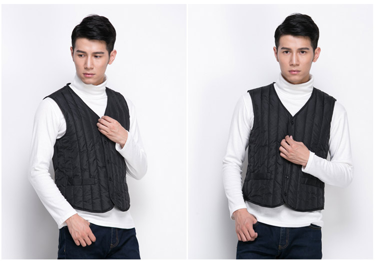 Mùa thu đông mới xuống cotton tình nguyện vest nam đôi nam tải áo bông thủy triều cỡ lớn Slim phiên bản Hàn Quốc của áo vest áo khoác cặp couple tx