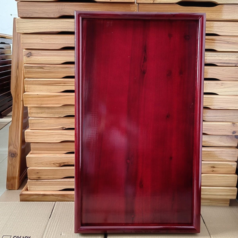Wooden Fir Wood Rural Mortise and Tenon Banquet Tray, Serving Tray, Tea Tray, Wedding Serving Tray, Wooden Products for Home Use
