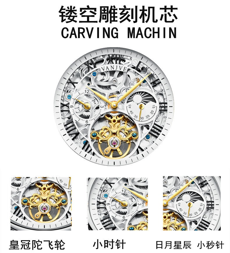 Montre bracelet pour homme VANJVE   - Ref 3271576 Image 12