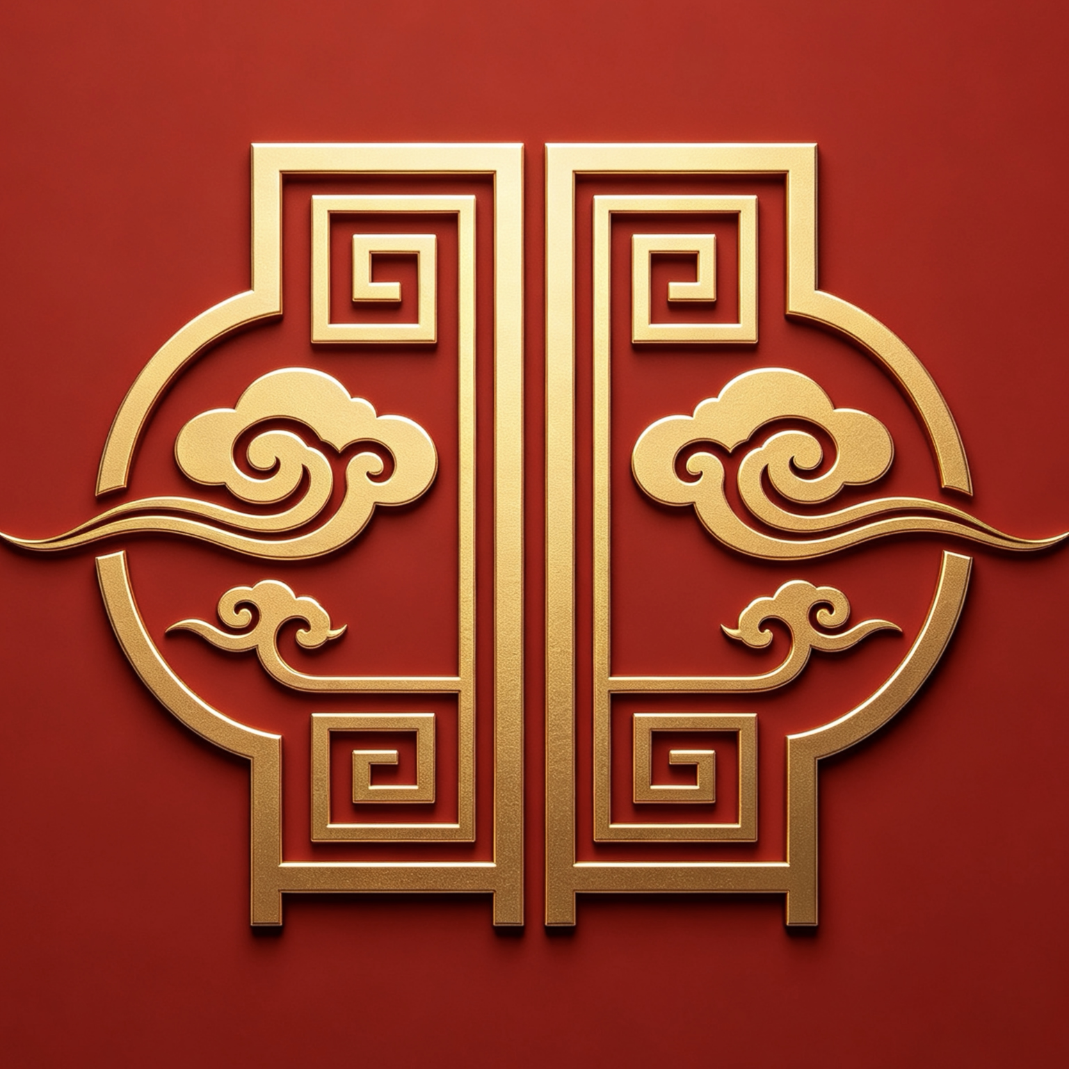 设计师漆画屏风工厂的LOGO