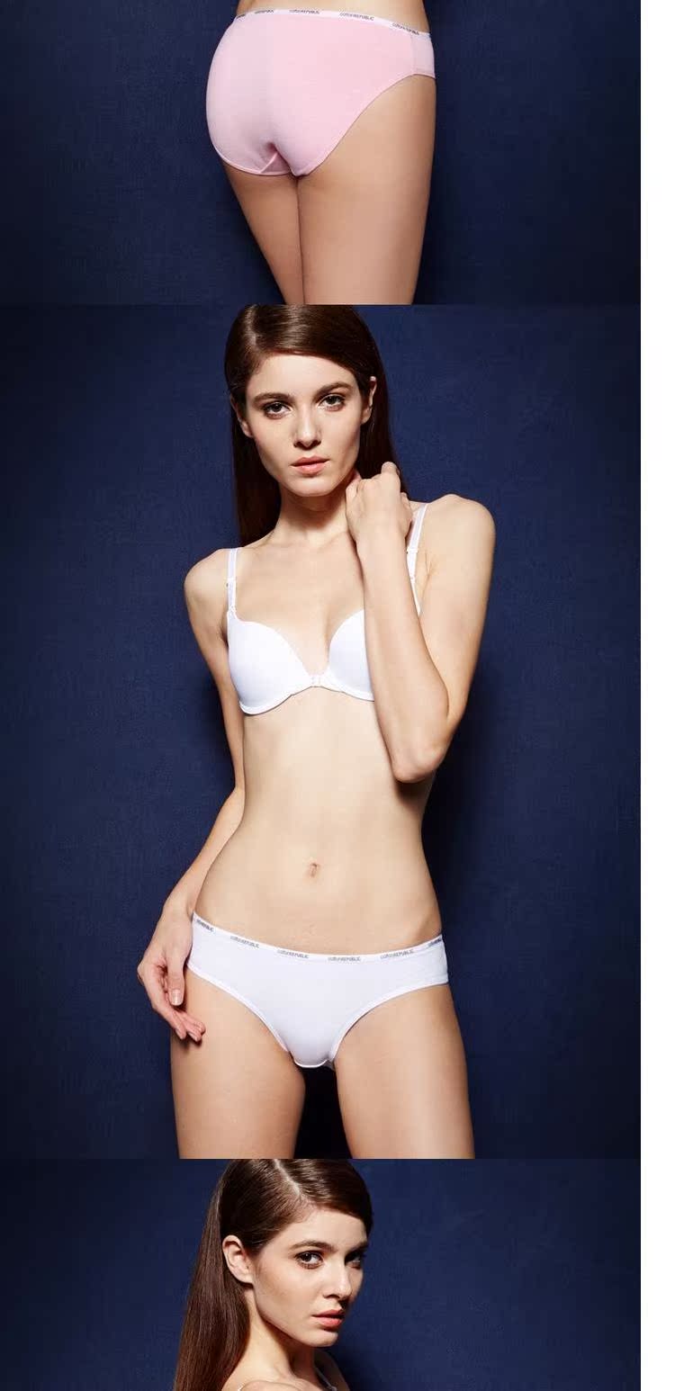 Đồ lót cotton Cộng hòa nữ gợi cảm hình tam giác đơn giản, rắn màu thấp thắt lưng thương hiệu 2 hộp quà - Bộ quà tặng quần lót nam thun lạnh siêu mỏng