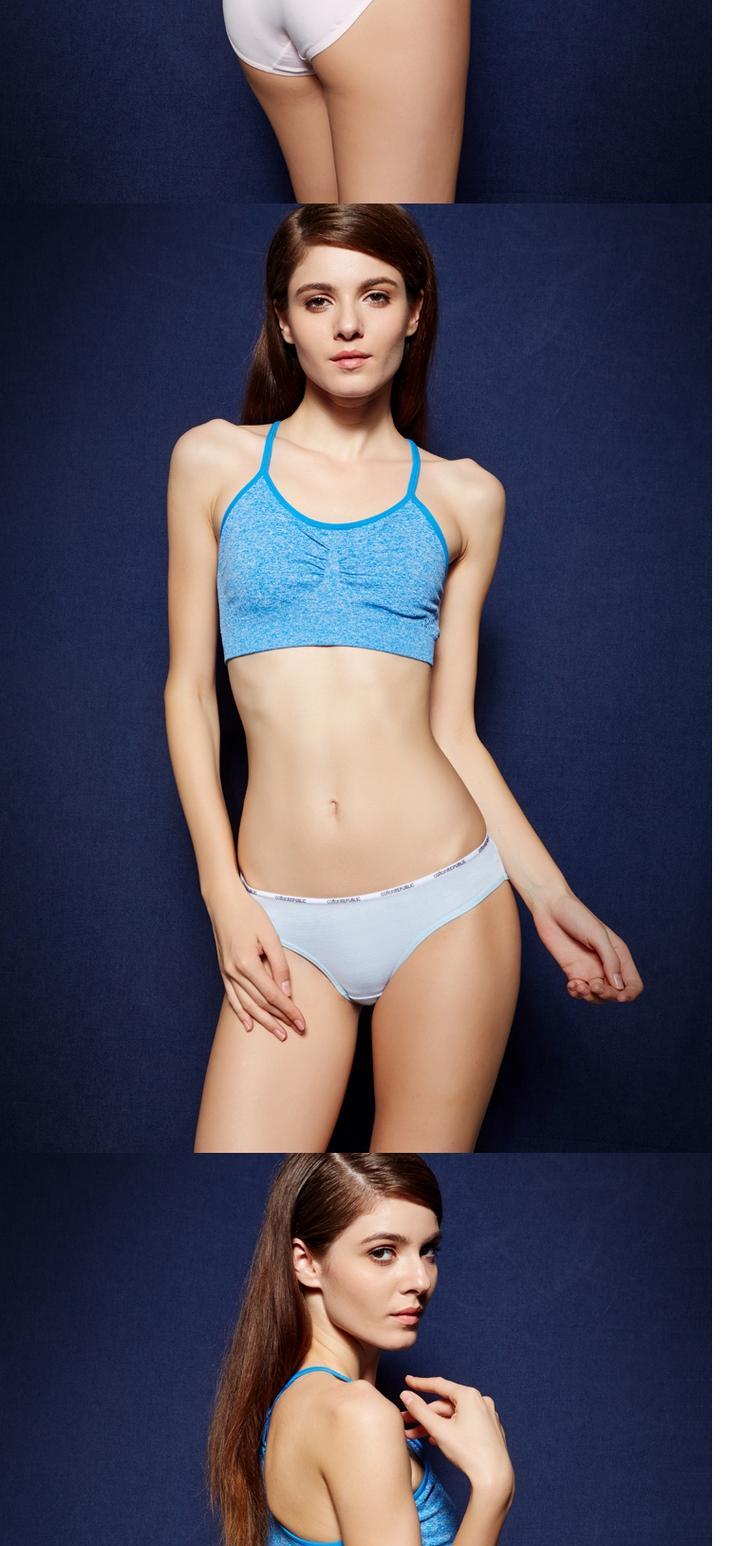 Đồ lót cotton Cộng hòa nữ gợi cảm hình tam giác đơn giản, rắn màu thấp thắt lưng thương hiệu 2 hộp quà - Bộ quà tặng quần lót nam thun lạnh siêu mỏng