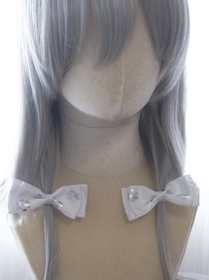 Curly Hair * Dog Paw flower polka dot printed Double-layer bow hair clip and hair accessory Special Edition