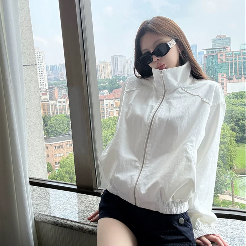【Apu Ruifeng Daily Style】Off-White Jacket for Early Autumn, Casual Versatile Sun-Protective Top