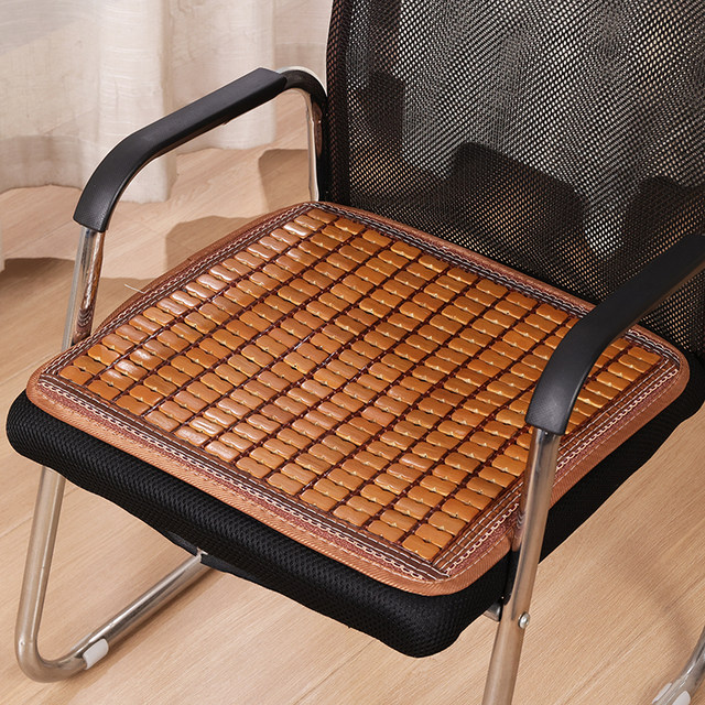 summer mat cushion ເກົ້າອີ້ຫ້ອງການ breathable ໄມ້ໄຜ່ cushion summer ຄອມພິວເຕີ sofa bench ບ່ອນນັ່ງລົດລີມນັກສຶກສາ