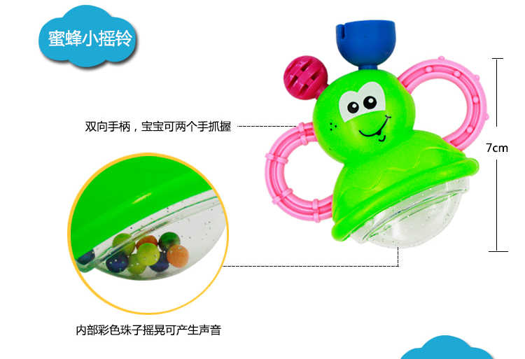 Đồ chơi trẻ em 3-6-12 tháng tuổi sơ sinh rầm rộ 0-1 tuổi Bé giáo dục mầm non câu đố tay và bé trai - Đồ chơi nhạc cụ cho trẻ em bộ trống cho bé