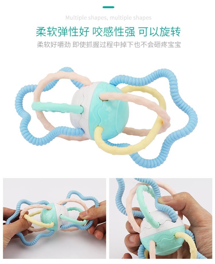 Đồ chơi trẻ em có thể luộc được 3-6-12 tháng Đồ chơi trẻ sơ sinh có thể cắn răng 0-1 tuổi bắt bóng. - Đồ chơi nhạc cụ cho trẻ em bộ trống trẻ em