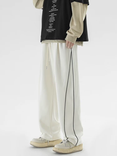 Штаны для отдыха, осенние, свободный прямой крой