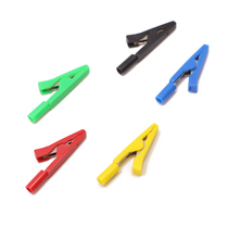 Ames 2 0mm pure copper insulated alligator clip solderable in-line 2mm probe banana head AMASS