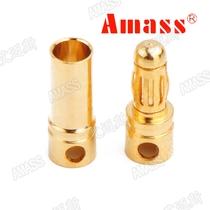 Ames 3 5mm gold-plated Banana plug pure copper model accessories remote control aircraft model connector AMASS hot sale