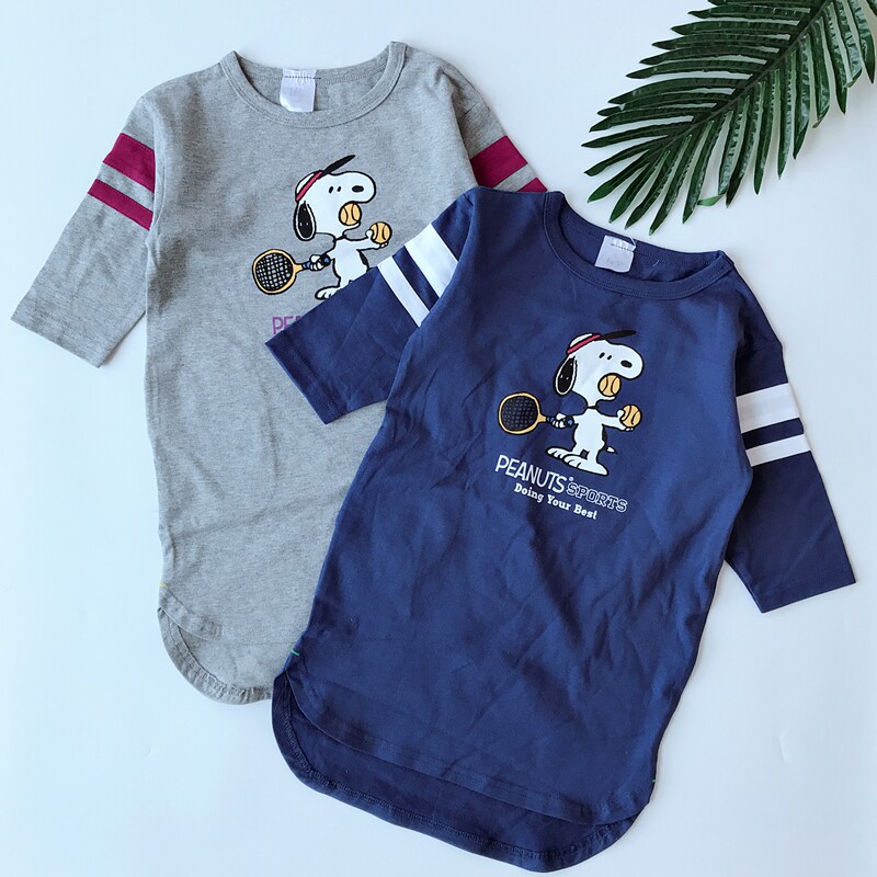 105 - 145 Foreign trade day long sleeve cotton Snoopy long T - shirt dress girl fit dress autumn