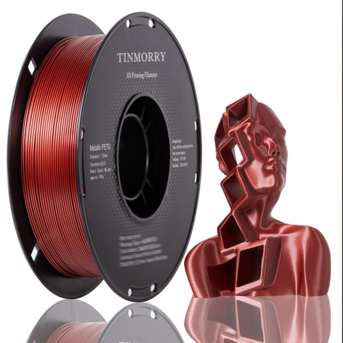 TINMORRY天瑞3D打印耗材PETG仿金属质感拓竹适用FDM1.75MM1KG装