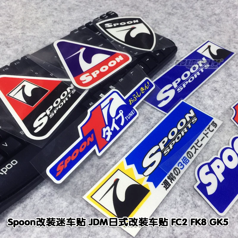 Suitable for Fit Civic Automotive Series SPOON Fan Patch JDM Modification Vehicle Patch FC2 FK8 GK5