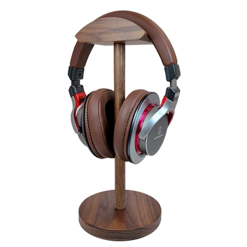 Headphone rack solid wood creative universal desktop display computer walnut wooden holder storage e-sports headset