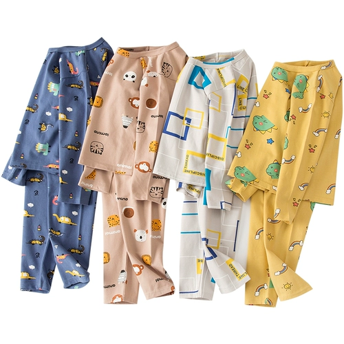 Детское термобелье, детские штаны, демисезонное удерживающее тепло хлопковое нижнее белье для мальчиков, хлопковая пижама, осеннее
