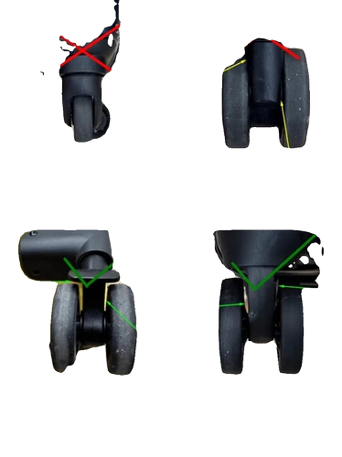 Чемодан, резиновый защитный чехол, универсальные силиконовые сменные резиновые кольца с аксессуарами, поворотные колеса