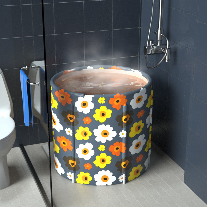 Bath tub Adult household thickened bath tub Collapsible full body bath tub Large tub Bath artifact