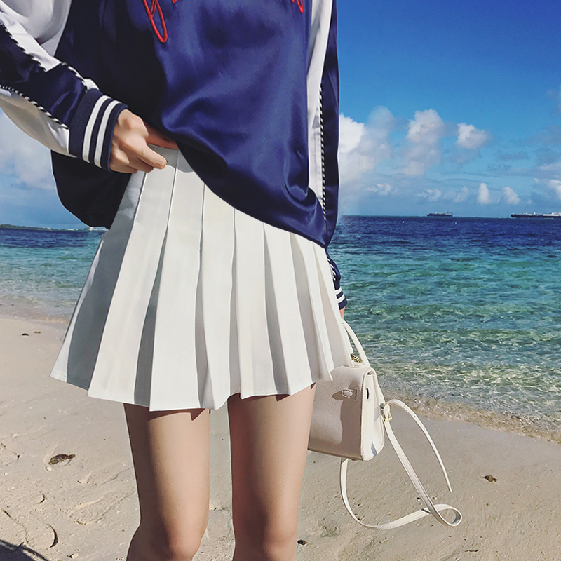 Pregnant Woman 100 Pleats Short Skirt Woman Summer Spring Fall Fashion Adjustable Snowspun Wrap Hip a word pregnant half-body dress white