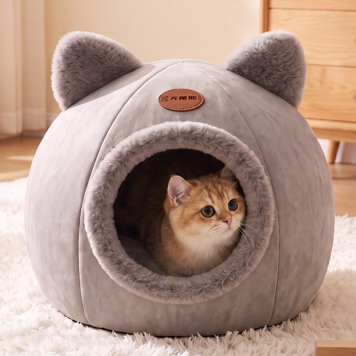 Cat Nest for All Seasons, Semi-Enclosed, Safe and Cozy, Winter Thickened Hideaway House, Cat Bed House Sofa, New Style Cat Sleeping Nest