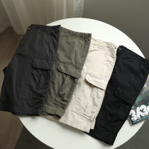 Factory homemade Small Uber Summer men washed pure cotton Multi-pocket tooling Leisure 100 lap 50% shorts