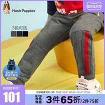 (Clearance) Du Buk childrens pants winter clothes childrens casual pants childrens double-layer plus velvet warm trousers