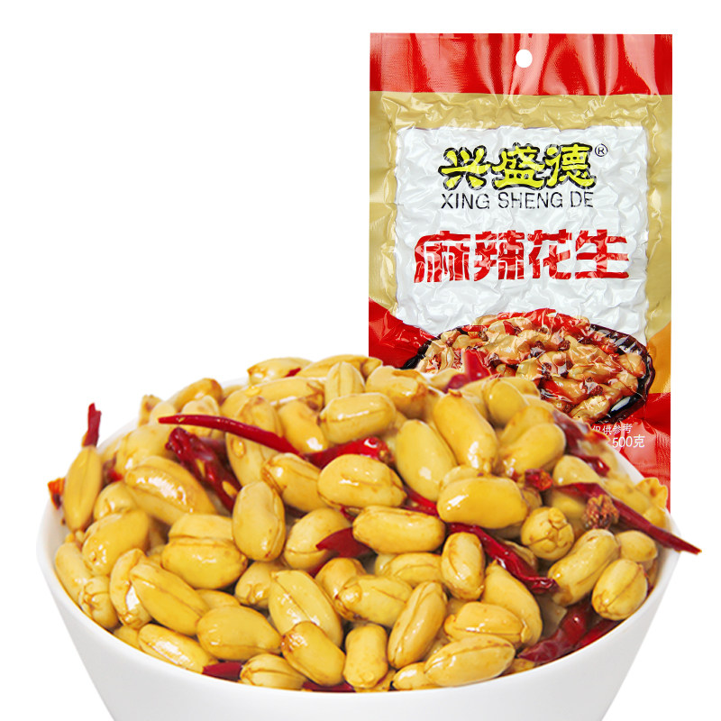 Flourishing Derby Spicy Flavor Peanut Miren Five Fragrant 500 gr Vacuum bagged Henan Teproute to seal a gift Lower Wine Dish