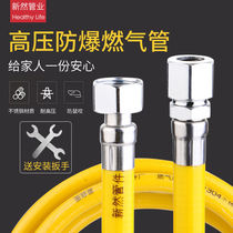 304 Natural Gas Hose Fuel Gas Pipe Special Piping Coal Gas Pipe Corrugated Stainless Steel Pipe Day Gas Explosion Protection Home