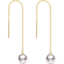 Hela Hera highlights Akoya Seawater Pearl Ear Line 18K Golden Earring for a minimal Mothers Day gift