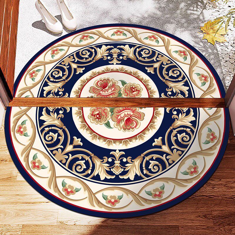 Door cushion footbed semi-circular European-style entrance door entry bedroom door non-slip Home Carpet Book House Floor Mat Foot Cushion