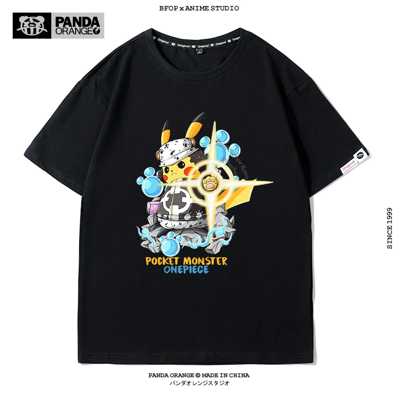 Свитер One Piece ко-брендированный Pokémon Animation Pikachu забавный креативный принт медведь шторм-царь одежда