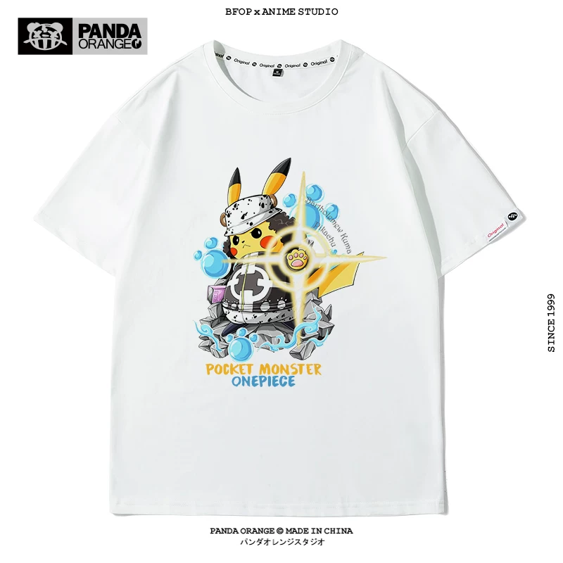 Свитер One Piece ко-брендированный Pokémon Animation Pikachu забавный креативный принт медведь шторм-царь одежда