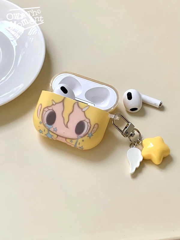 [Star Tears] Original Illustrator Collaboration Cartoon AirPods Protective Case, Cute Earphone Case for Girls