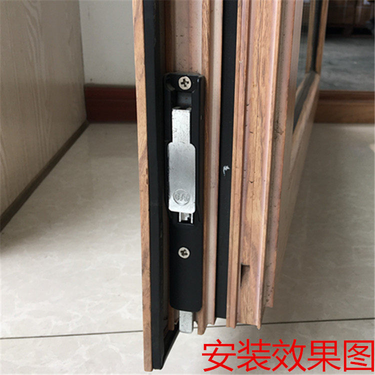 Yar doors and windows hardware aluminum alloy world latch broken bridge aluminum alloy doors and windows European-style latch upper and lower door latches