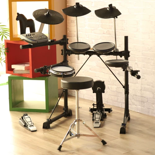 Yinfei TD92M Электрический барабан набор барабанов для детей для начинающих для домашнего использования Вводной экзамен по производительности Профессиональный удар Электронный барабан Электронный барабан