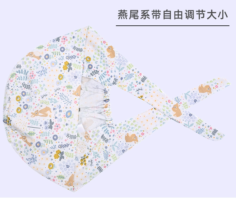 Mũ phẫu thuật Miruman nữ cotton nguyên chất y tá phòng phẫu thuật mũ đặc biệt bác sĩ làm việc mũ tròn nam khăn xếp hoa nhỏ mũ mũ phòng sạch chống tĩnh điện