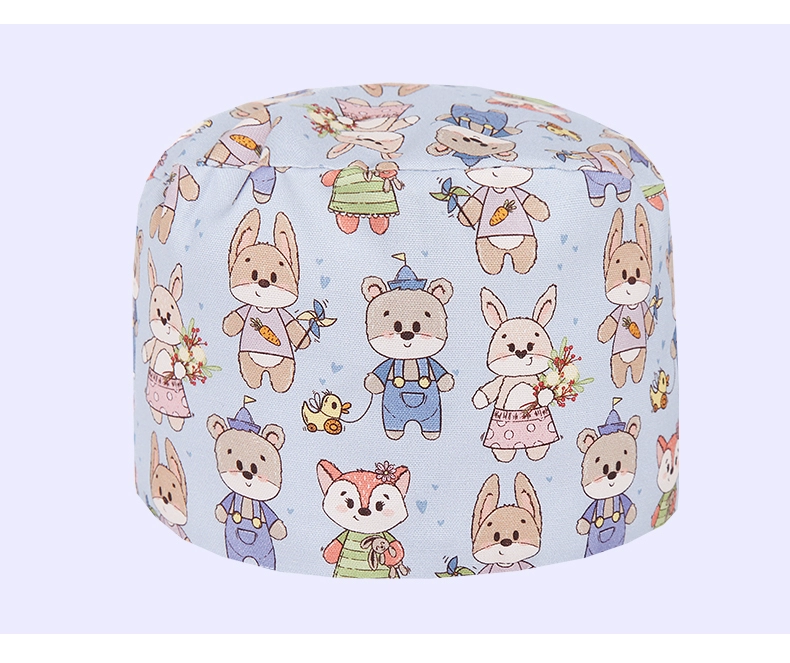 Mũ phẫu thuật Miruman dành cho nữ bằng vải cotton nguyên chất dành cho phòng mổ Mũ đặc biệt dành cho nha sĩ Mũ tròn y tá Mũ hoa nhỏ thoáng khí và thấm mồ hôi nón y tế
