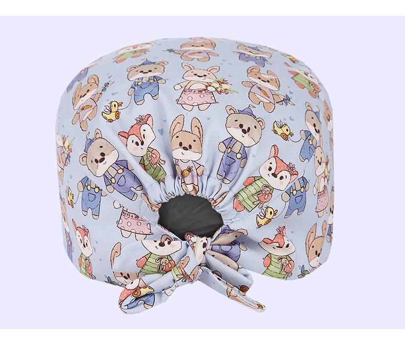 Mũ phẫu thuật Miruman dành cho nữ bằng vải cotton nguyên chất dành cho phòng mổ Mũ đặc biệt dành cho nha sĩ Mũ tròn y tá Mũ hoa nhỏ thoáng khí và thấm mồ hôi nón y tế