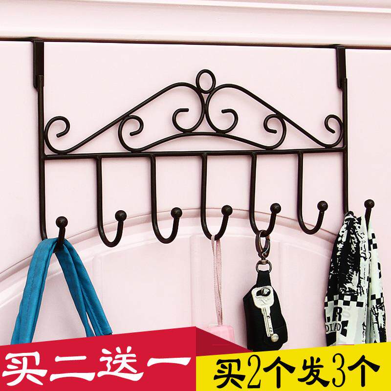 Single wooden door door frame in door American golden hanging door with hook hanger minimalist wardrobe set door hook day style