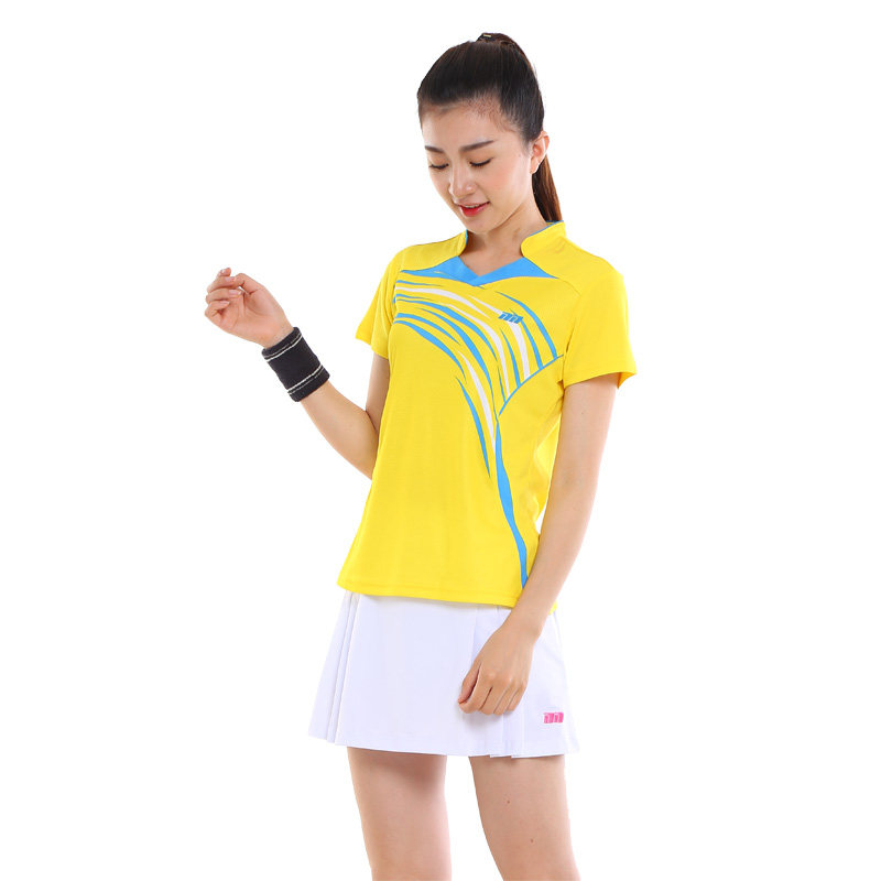 Uke's New Badminton Suit Women's Suit Short Sleeve Summer Speed Dry Elastic Suction Sweaty Tennis Skirt Pants Sportswear