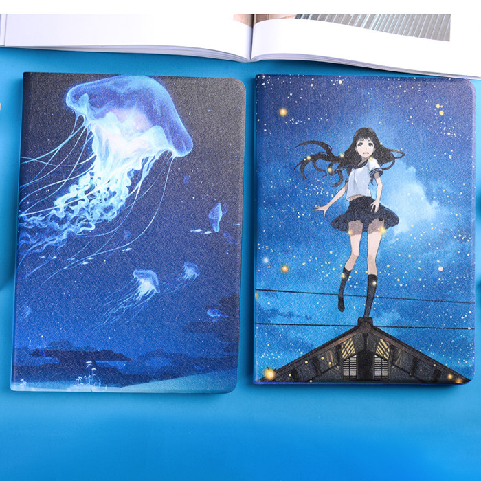 Suitable for 2021 new millet tablet 4 4plus protective cover 8 inch 10 1 inch tablet leather case millet 5 ultra-thin 11 inch anti-fall smart sleep wake up flip net red cartoon shell