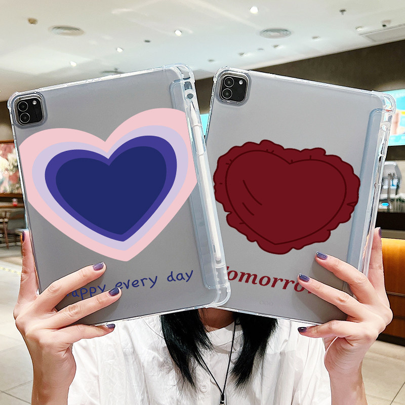 For the new iPad with pen slot protection set mini4 5 transparent grinding Mini1 2 3 flat plate creative mini6 silicone anti-fall millet tablet 5 P