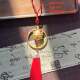 New Chinese-Style Alloy Ring Cute Cat Pendant Car Interior Decoration Ancient Chinese Knot Gold Hoop Tassel Hanging Ornament