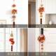 New Year Atmosphere Decoration Handmade Bamboo Tube Bell Pendant 2026 Year of the Horse New Year's Day Spring Festival Hanging Decoration
