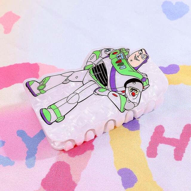 Cross-Border Popular Cartoon Character Buzz Lightyear Acrylic Hair Accessories Hair Claws Hair Clips