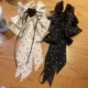 New Polka Dot Knot Hair Clip for Women 2025 New Style High-End Ribbon Ponytail Clip Hair Accessory