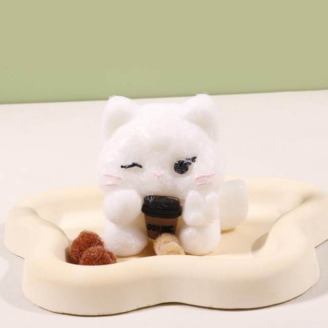 Creative Toy Kitten Squeeze Toy Stress Relief Gadget Soft Rubber Squeeze Toy Popular Cute Toy Squeeze Toy