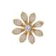 New Stylish and Fresh Cute Floral Zircon Small Lapel Pin, Korean and Japanese Style Chanel-Inspired Versatile Safety Pin