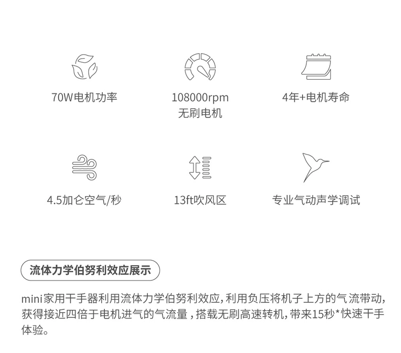 Máy sấy tay AIOLUS Máy sấy cảm ứng hoàn toàn tự động Máy sấy tay gia đình tỷ lệ khử trùng 99% máy sấy cầm tay