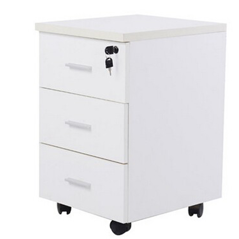 Office file cabinet simple mobile low cabinet data cabinet convenient three drawer lock three drawer data cabinet storage cabinet
