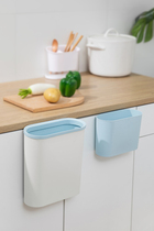 Kitchen hanging cabinet door classification trash can Household wall-mounted food waste special storage bucket small storage box